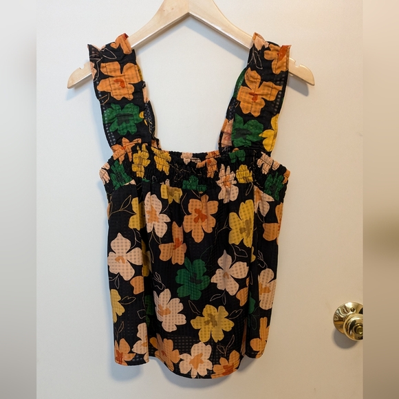 NWT Floral Crop Tank - Size Small - Picture 3 of 6